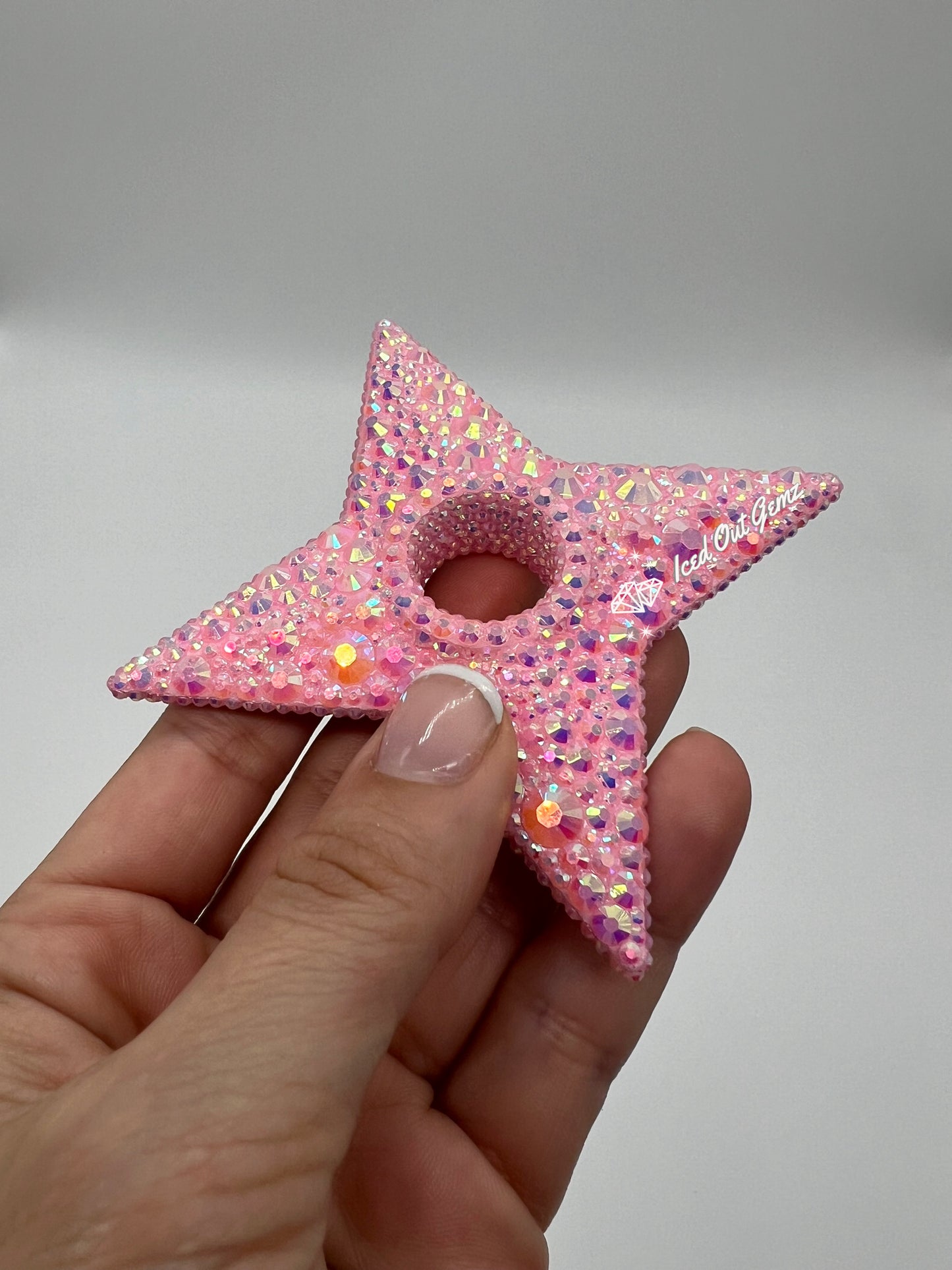 Rhinestone Shuriken 3 Inches