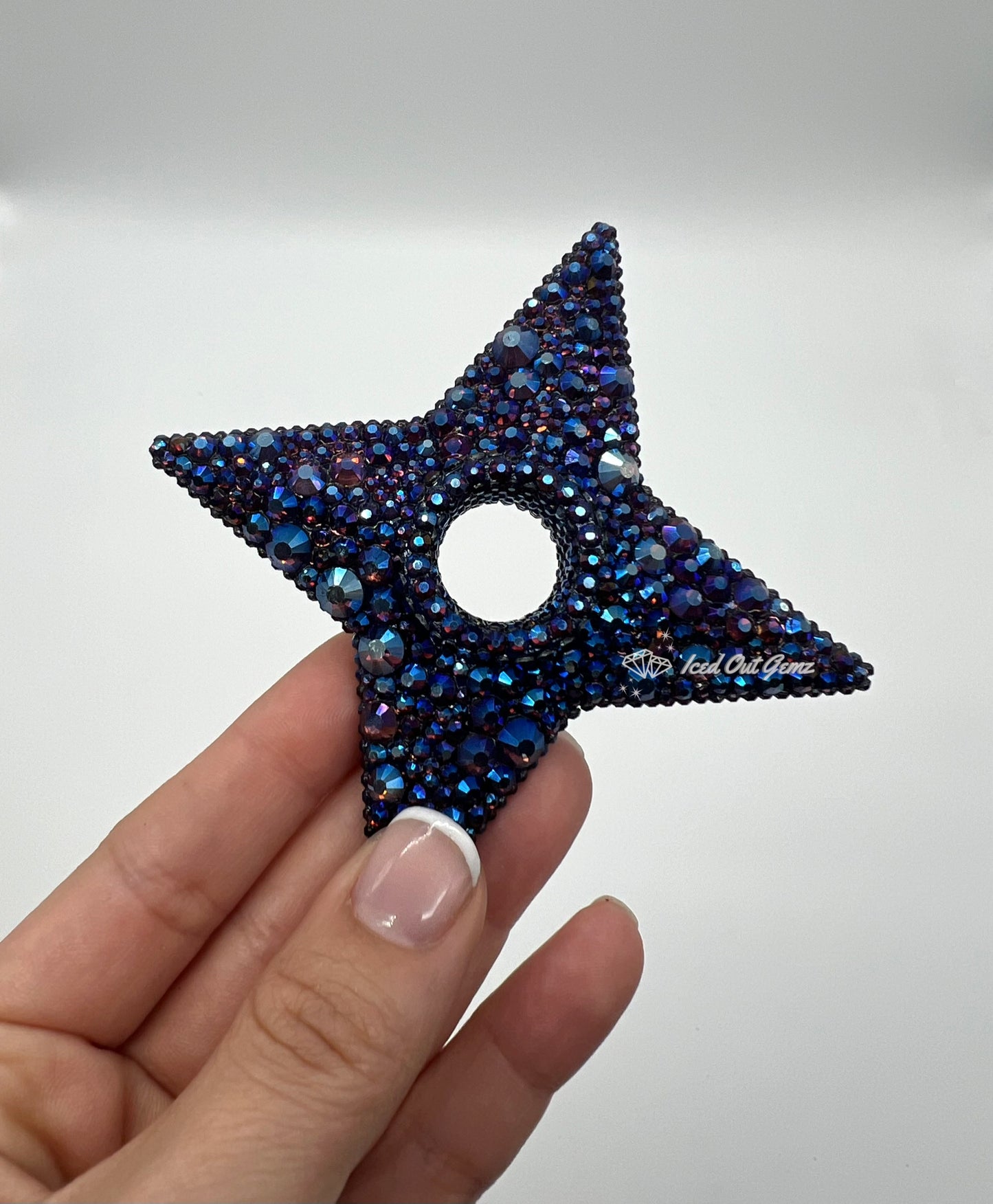 Rhinestone Shuriken 3 Inches