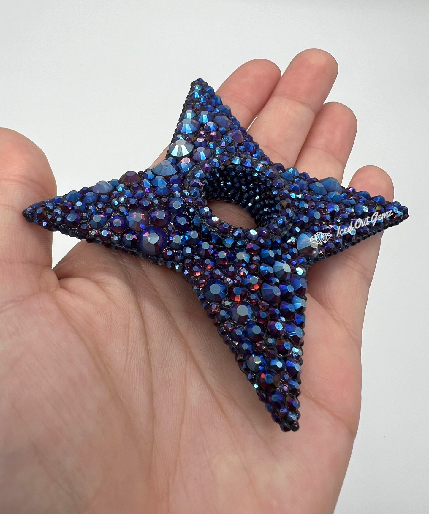 Rhinestone Shuriken 3 Inches