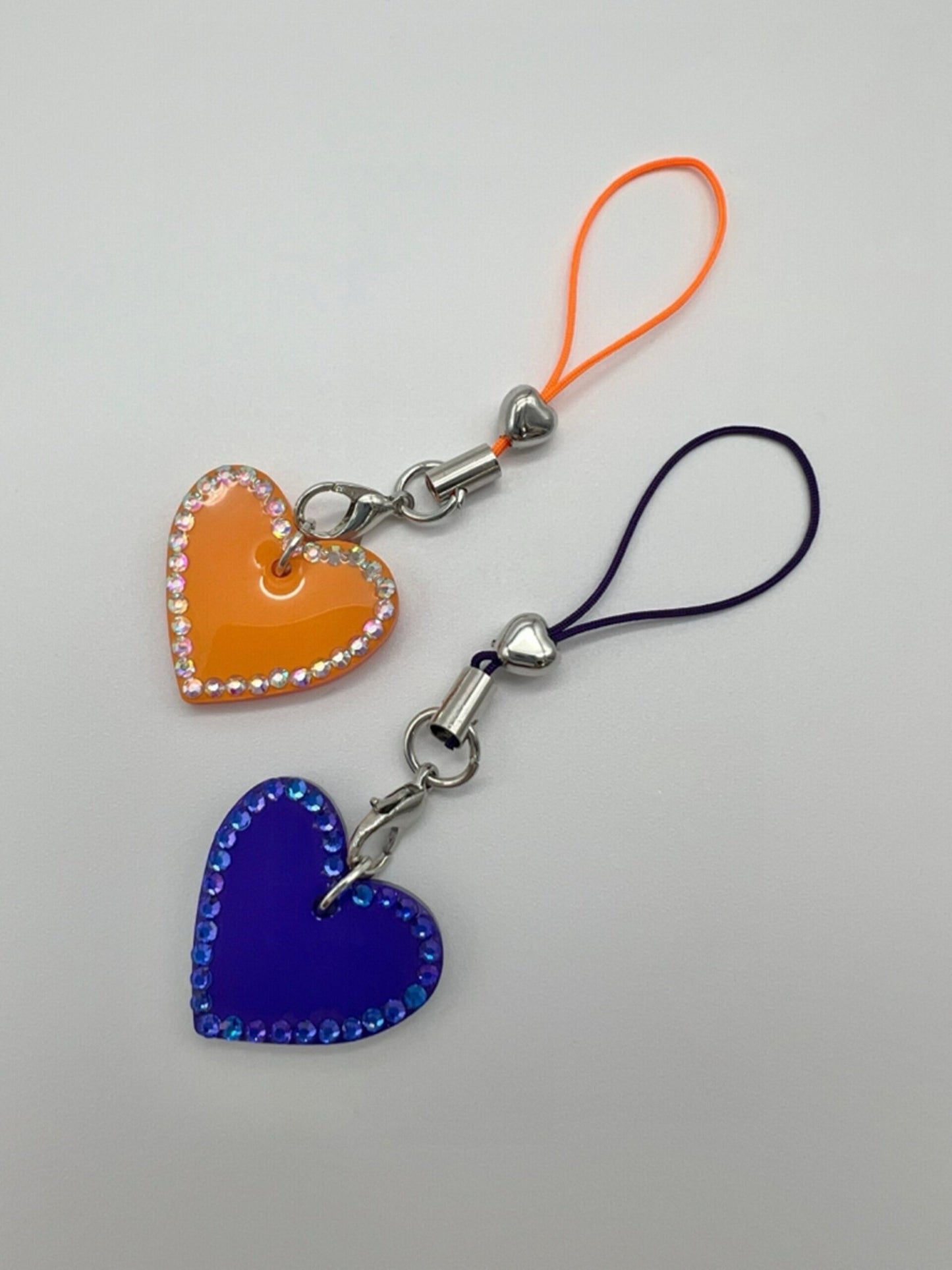 Crystal Heart Charms