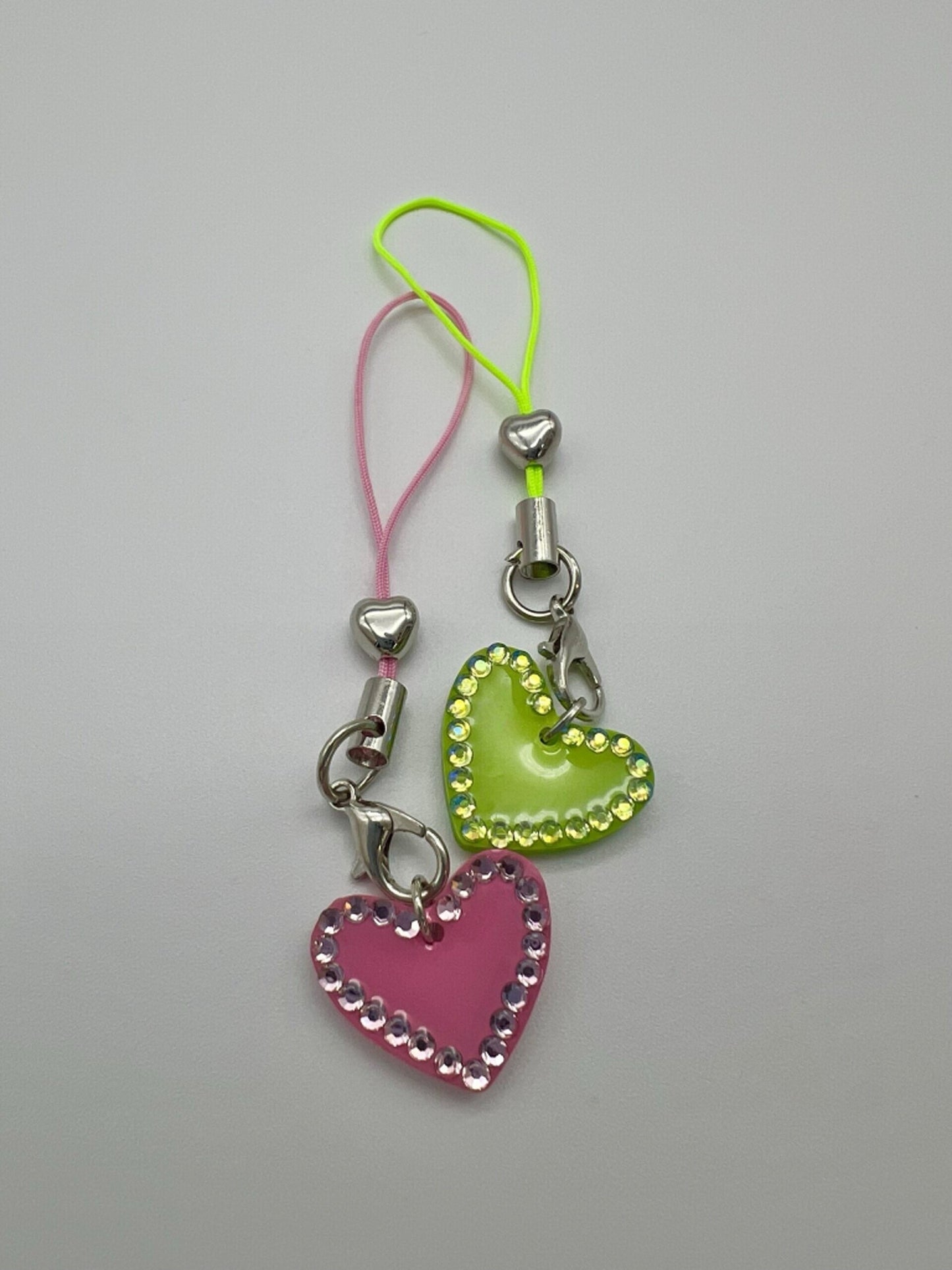 Crystal Heart Charms