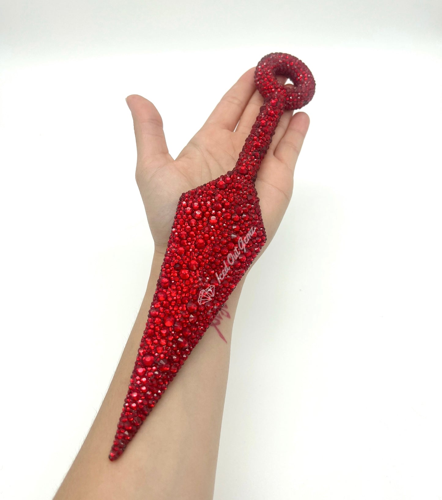10 Inch Rhinestone Kunai