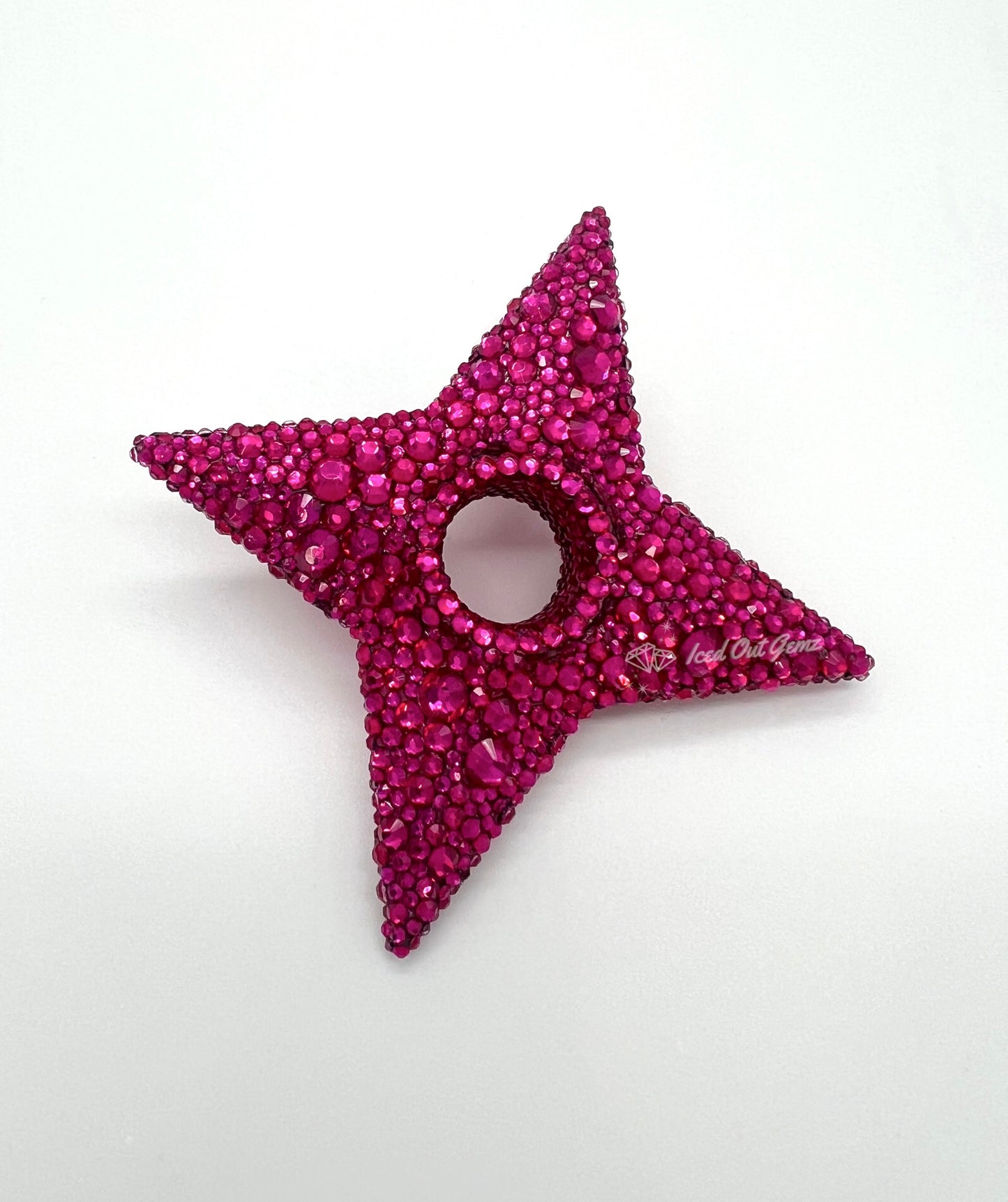 Rhinestone Shuriken 3 Inches