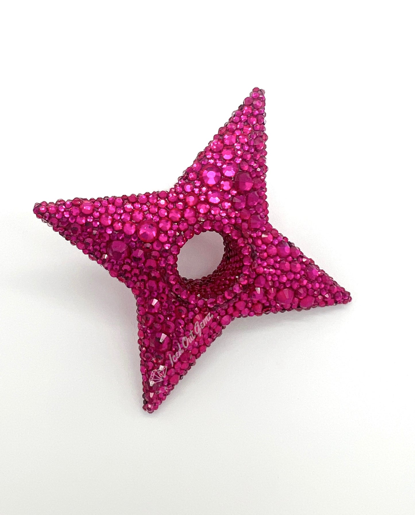 Rhinestone Shuriken 3 Inches