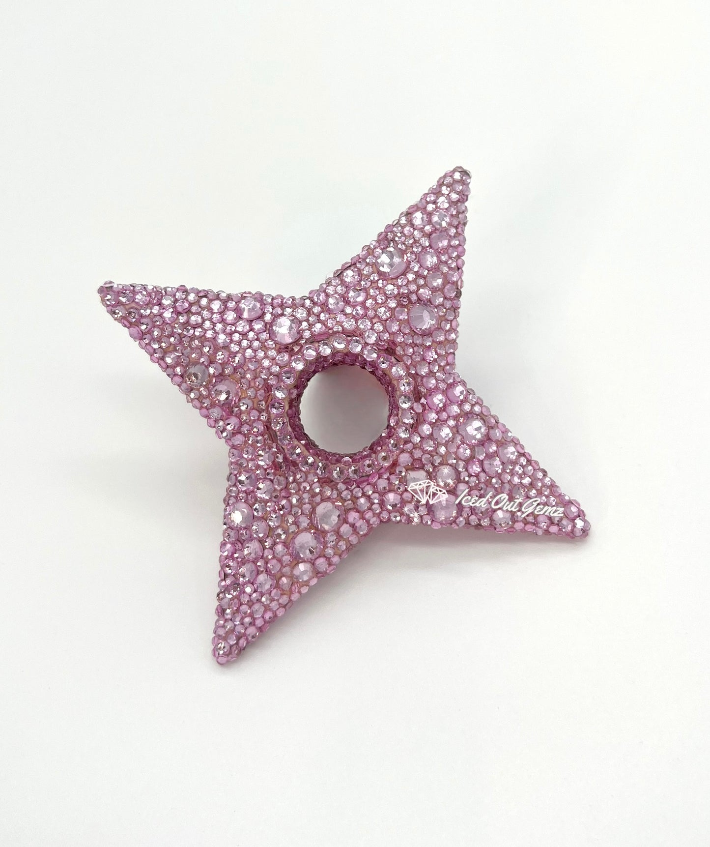 Rhinestone Shuriken 3 Inches