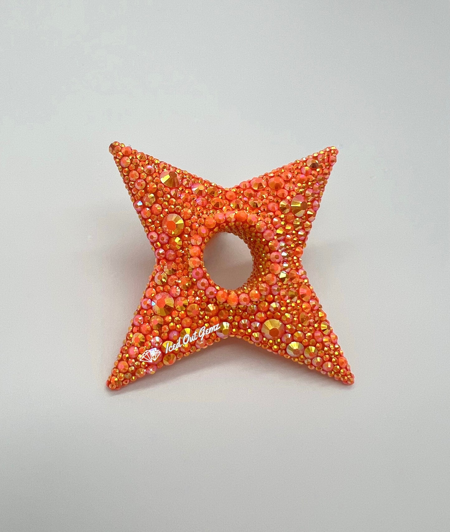 Rhinestone Shuriken 3 Inches