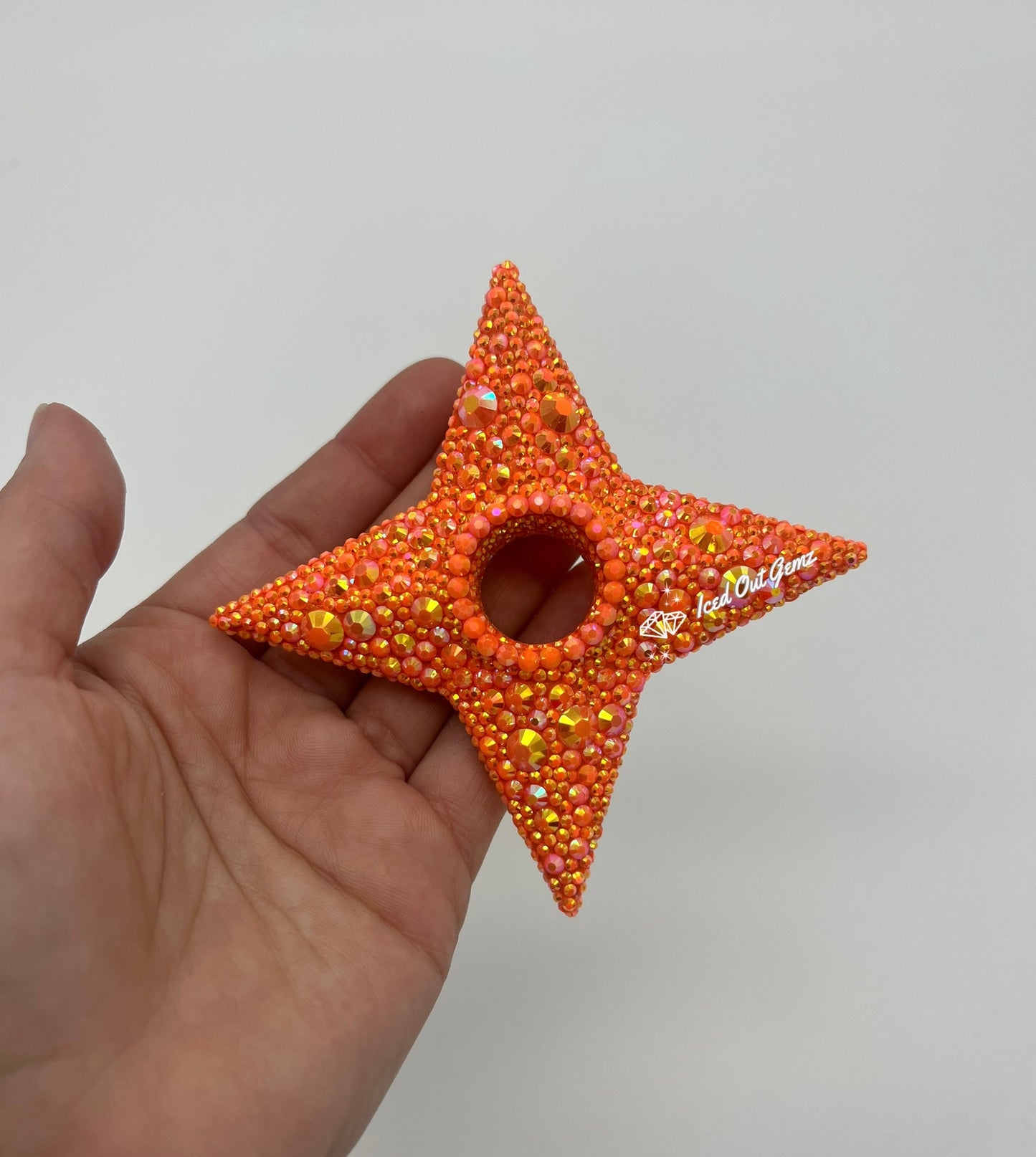 Rhinestone Shuriken 3 Inches
