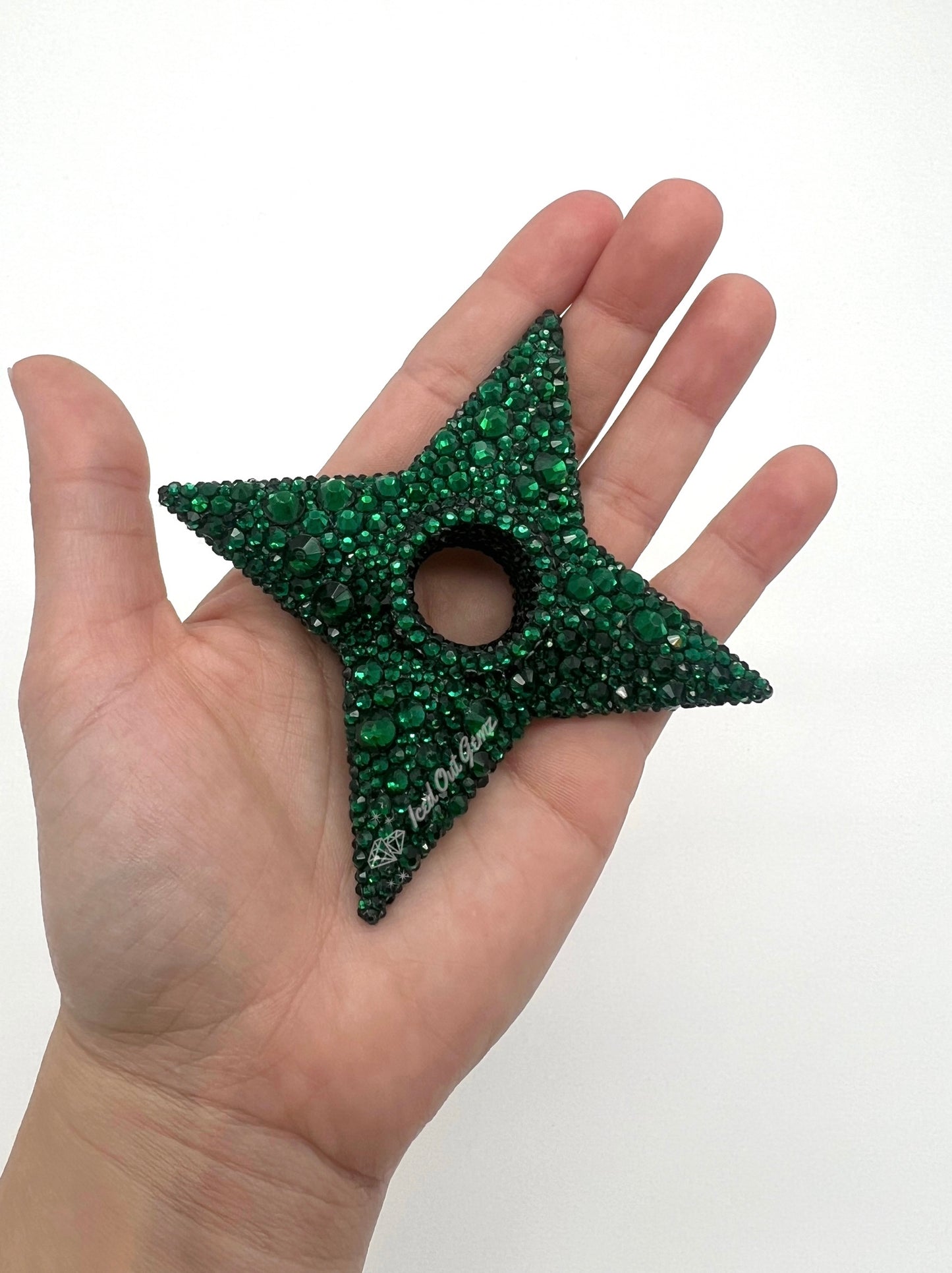 Rhinestone Shuriken 3 Inches