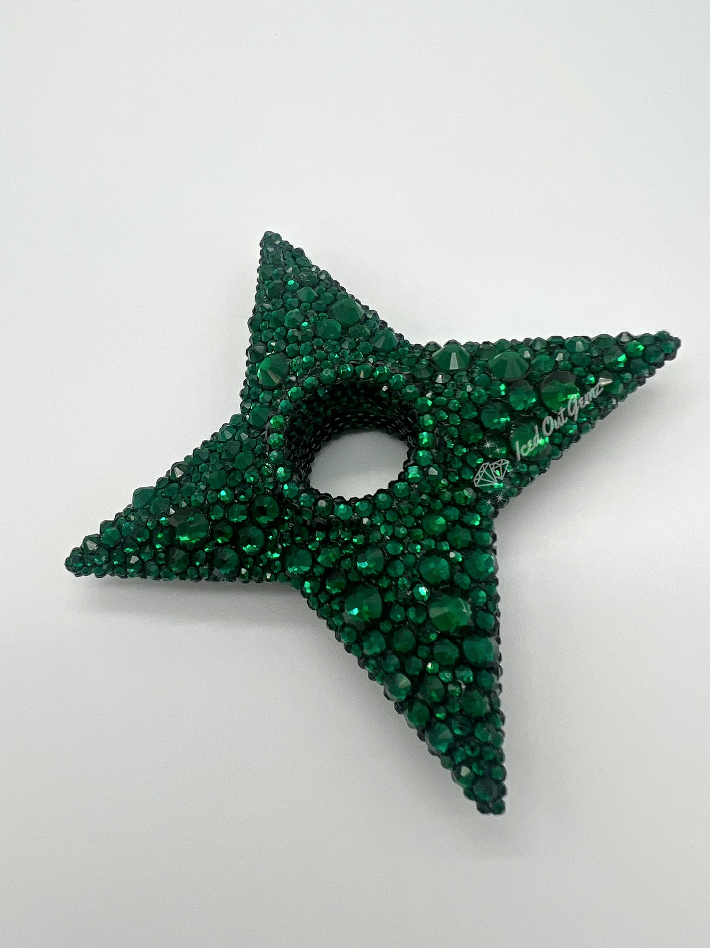 Rhinestone Shuriken 3 Inches