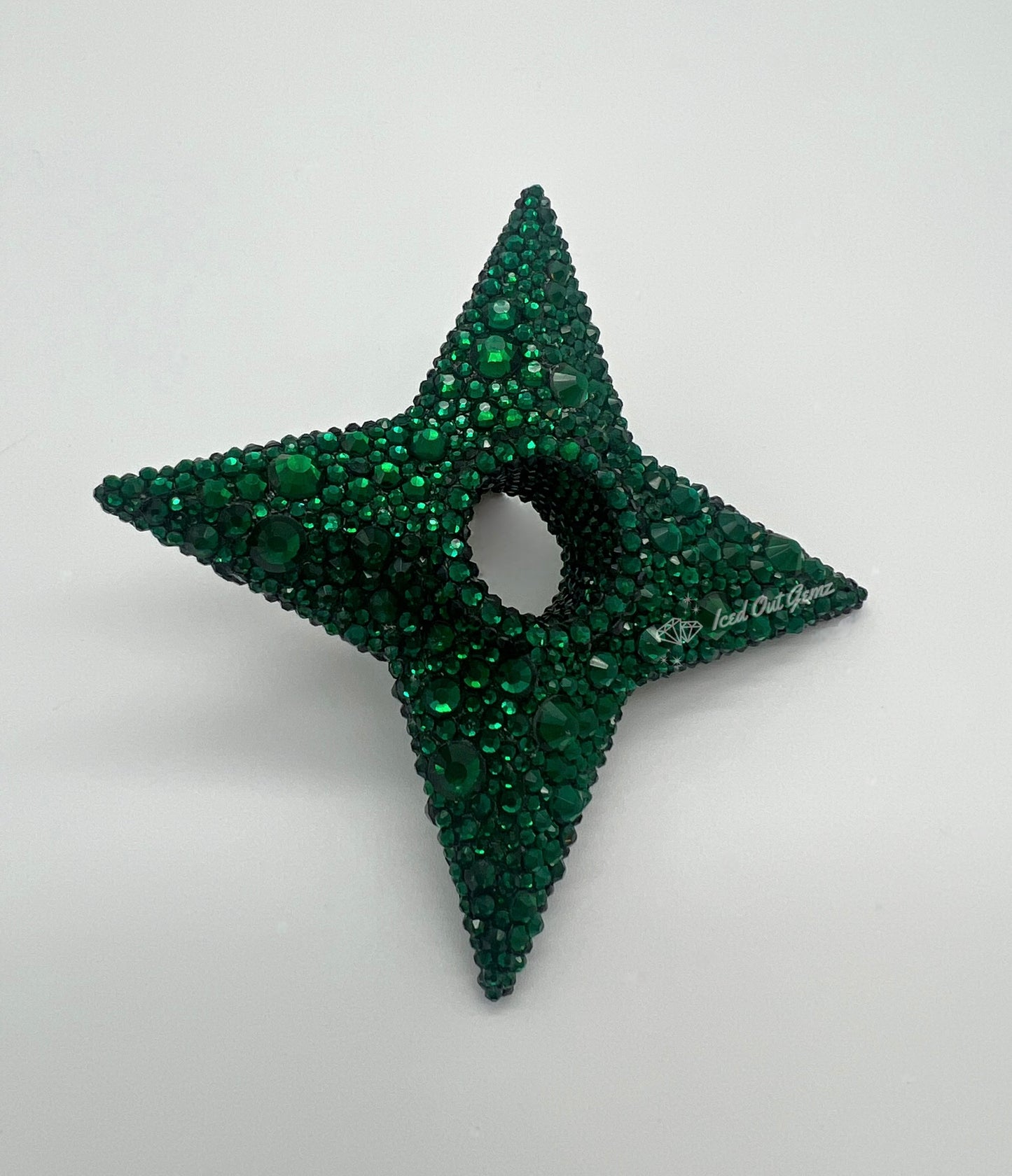 Rhinestone Shuriken 3 Inches