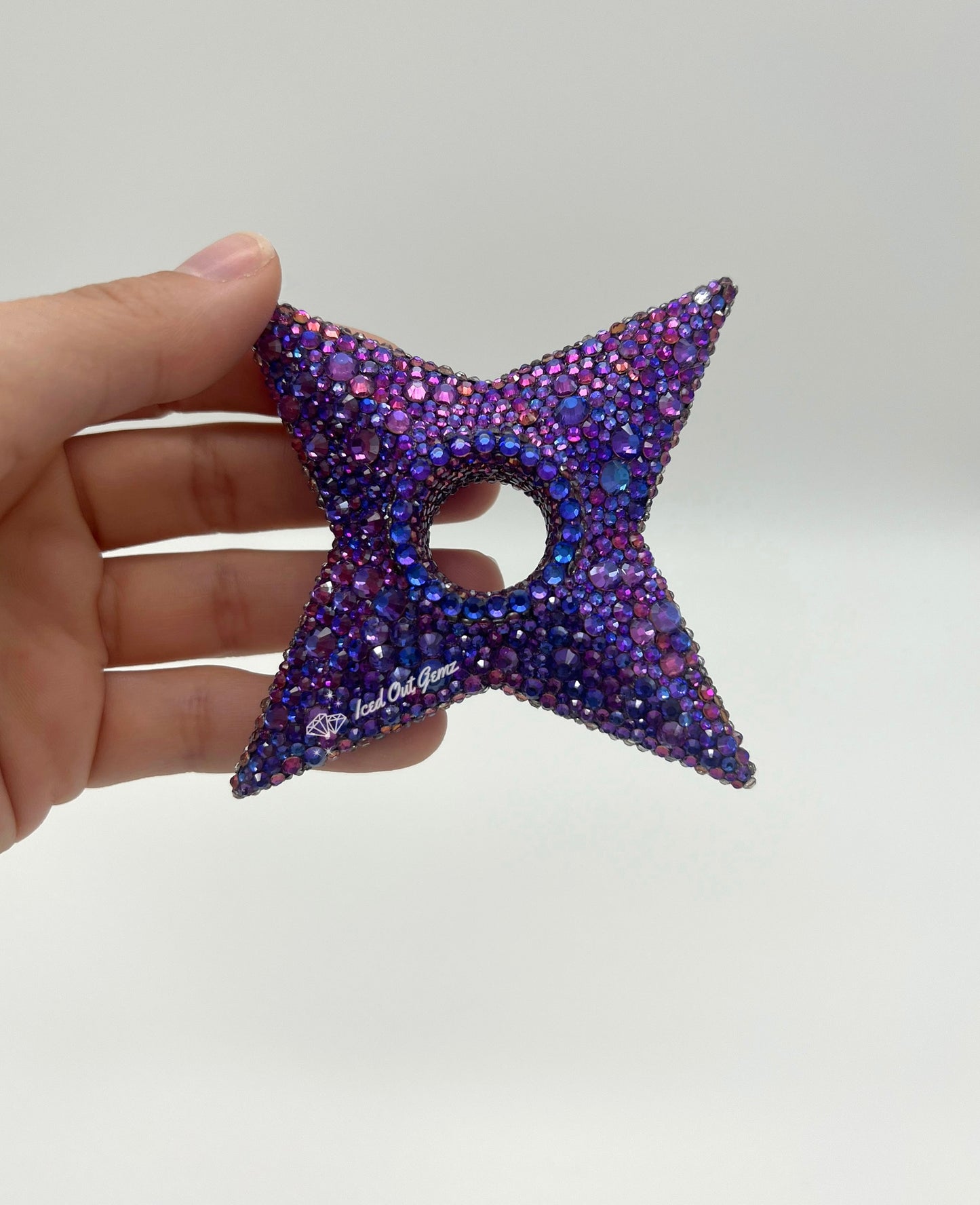 Rhinestone Shuriken 3 Inches