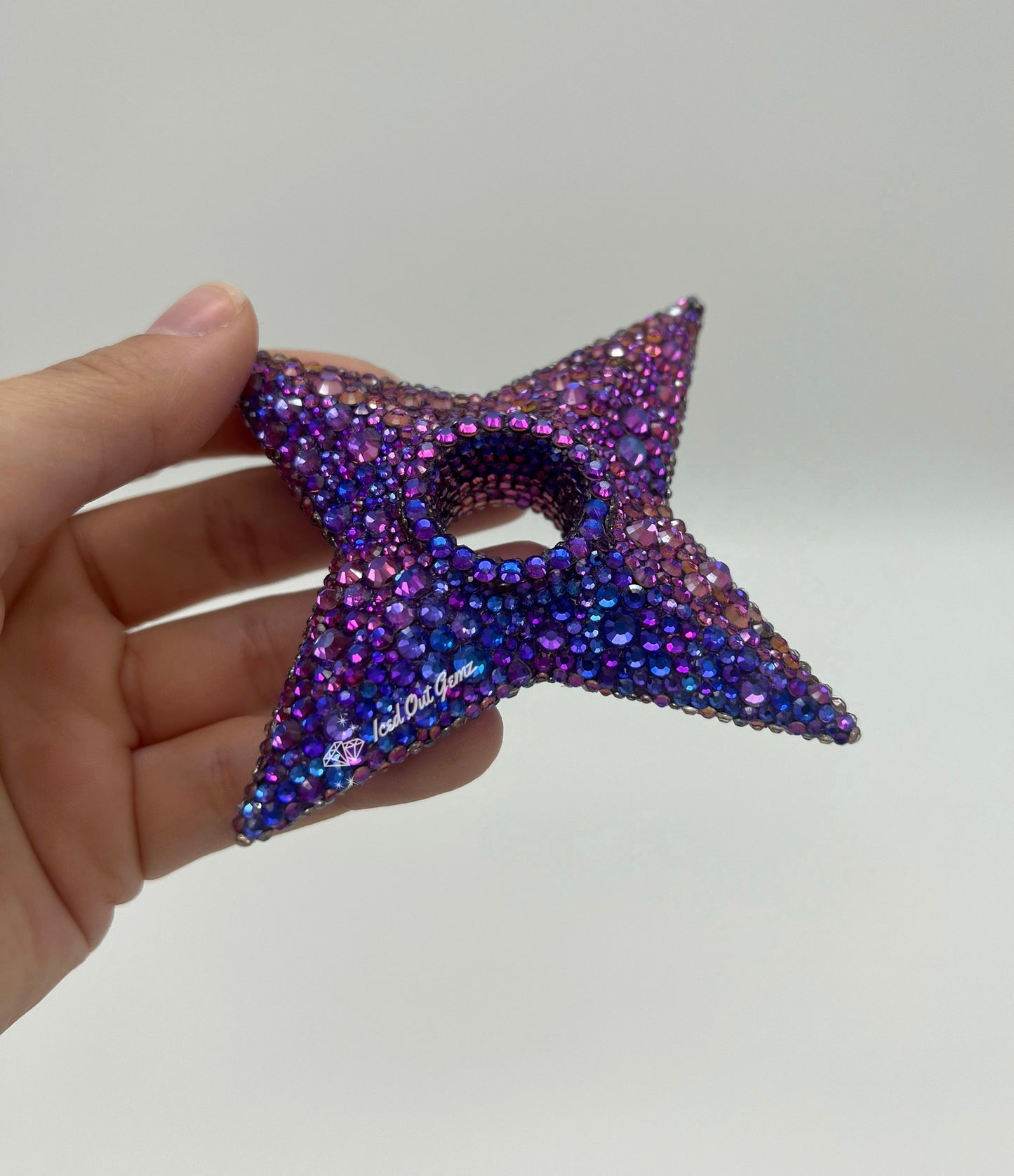 Rhinestone Shuriken 3 Inches