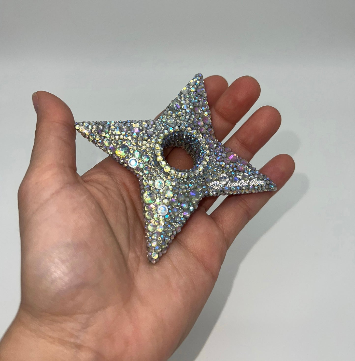 Rhinestone Shuriken 3 Inches