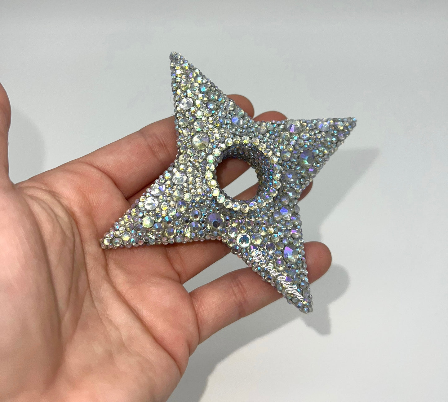 Rhinestone Shuriken 3 Inches
