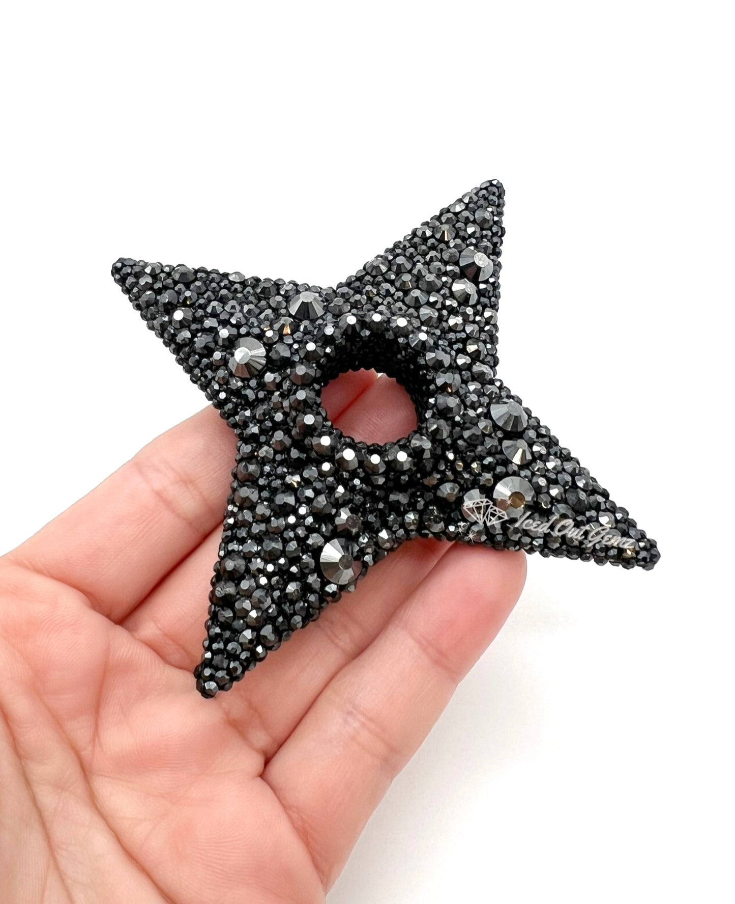 Rhinestone Shuriken 3 Inches