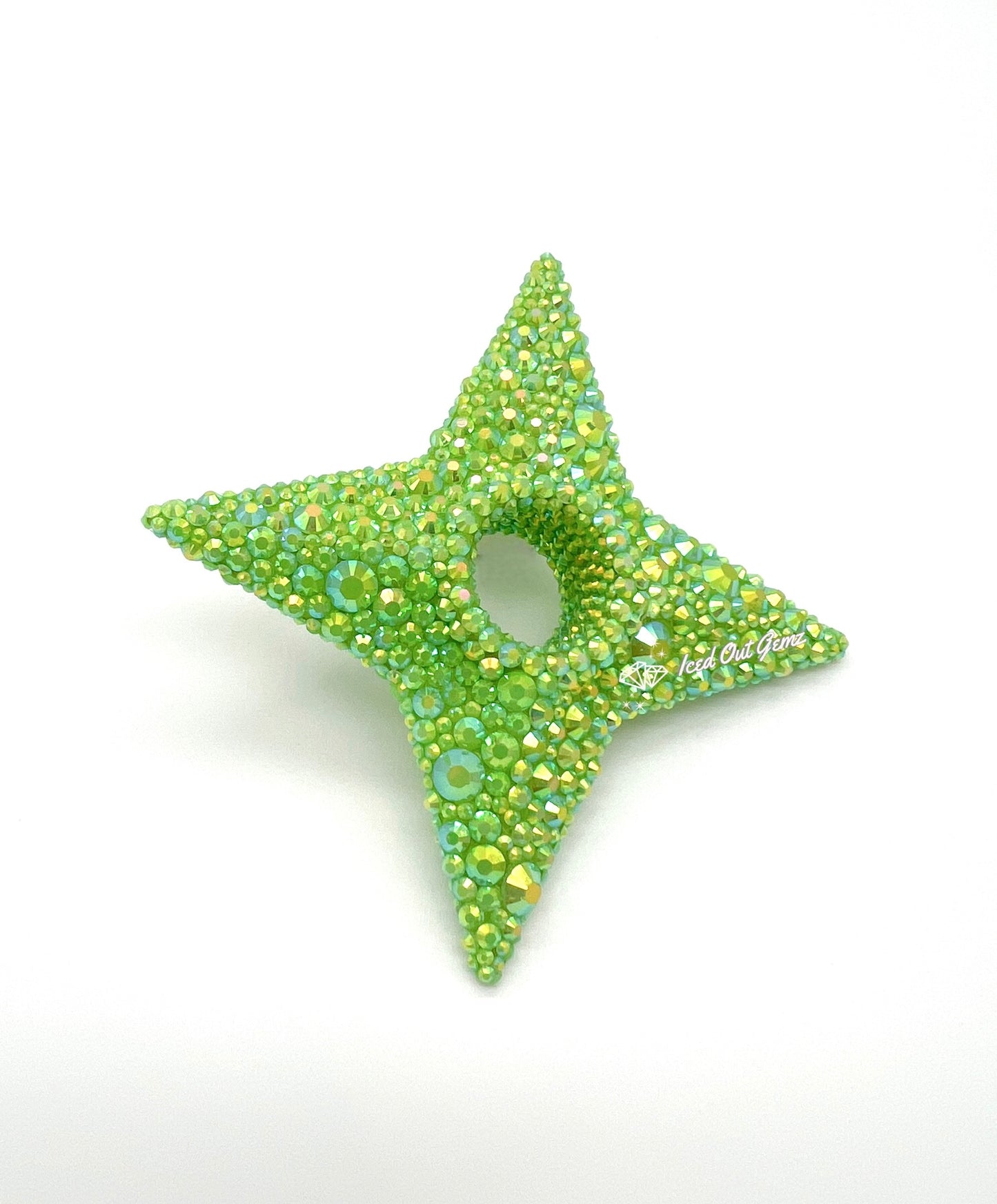 Rhinestone Shuriken 3 Inches