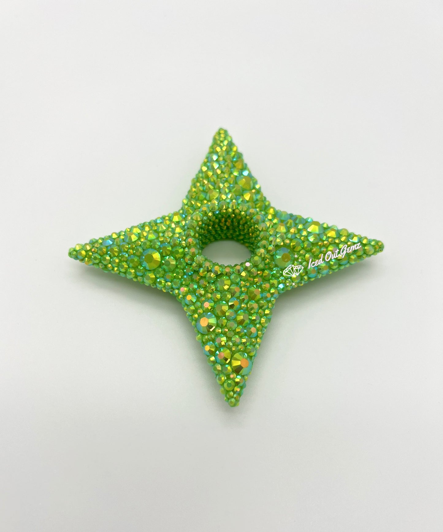 Rhinestone Shuriken 3 Inches