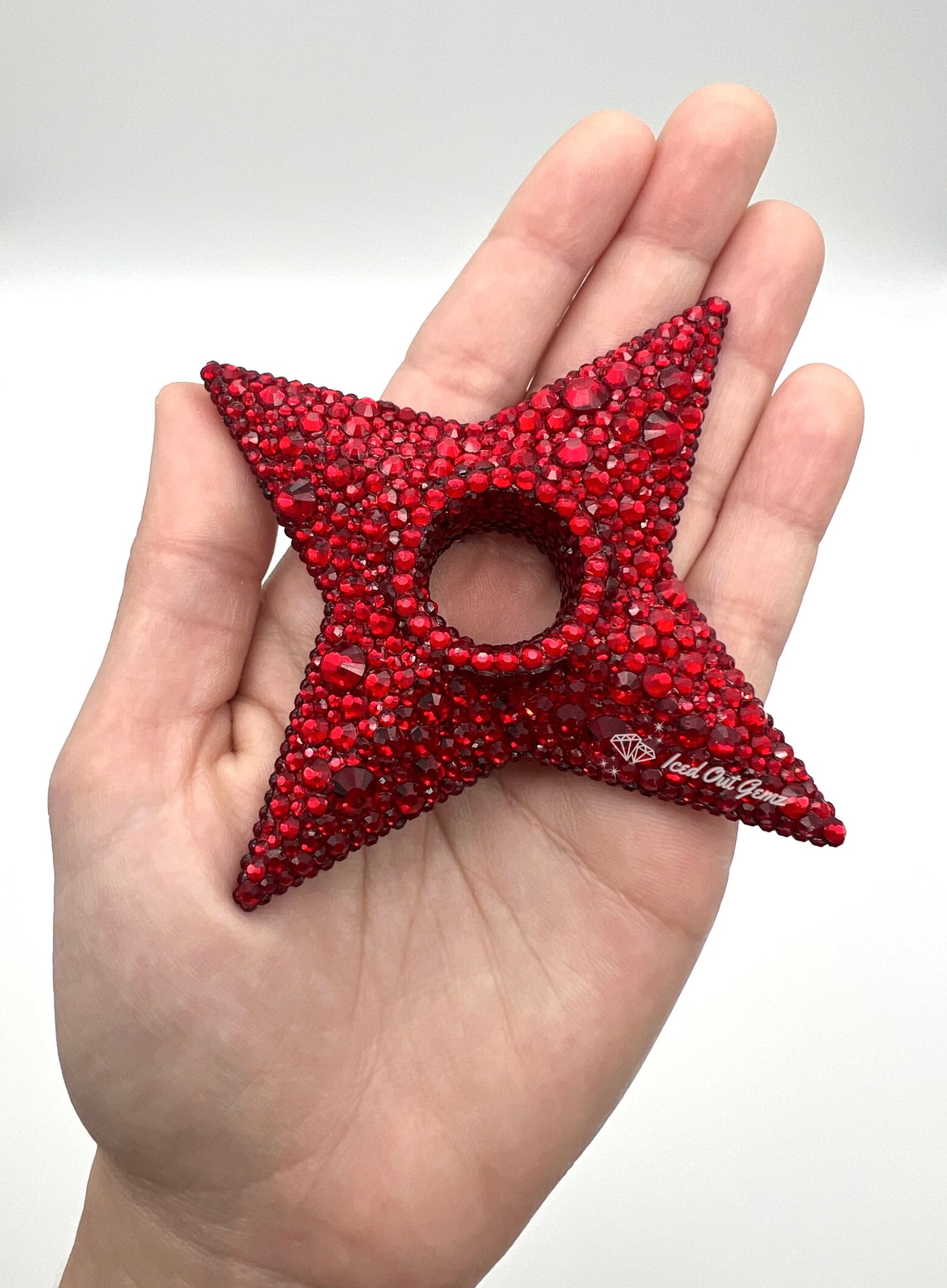 Rhinestone Shuriken 3 Inches