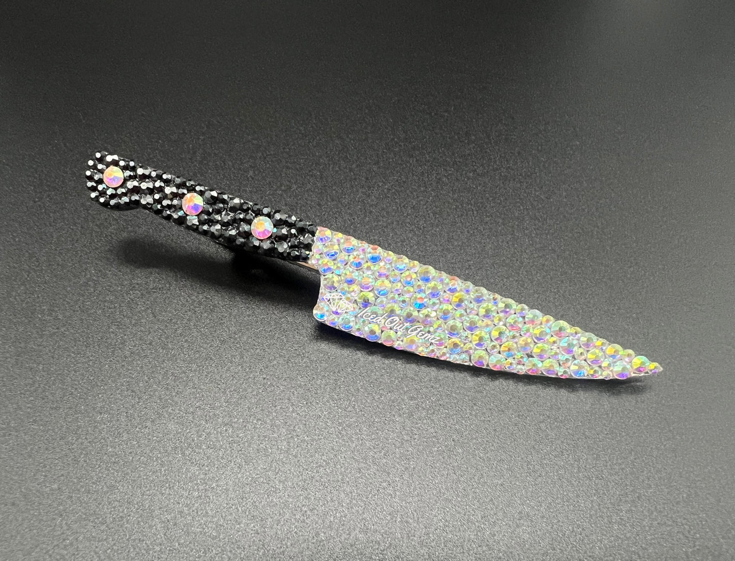 Rhinestone Knife Hair Clip