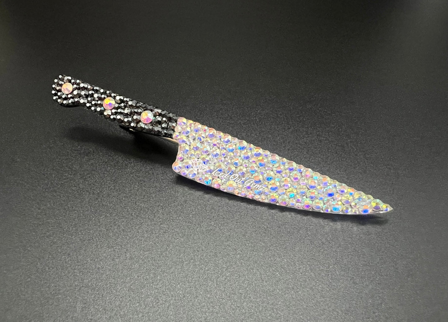 Rhinestone Knife Hair Clip