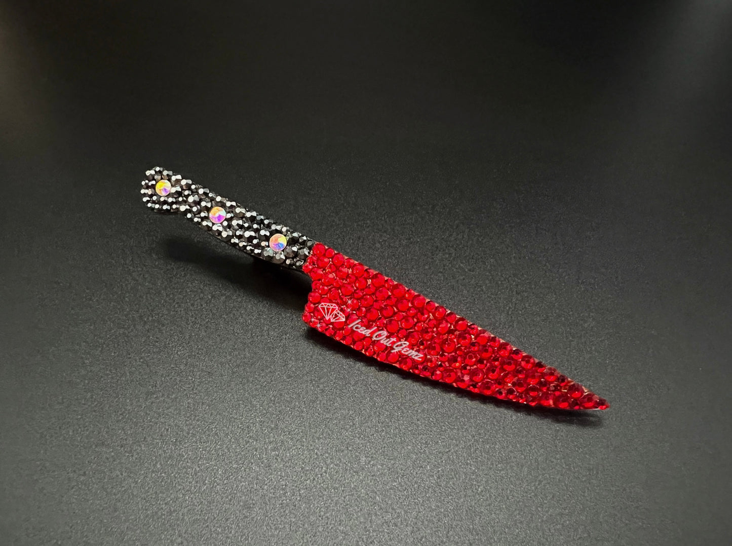 Rhinestone Knife Hair Clip