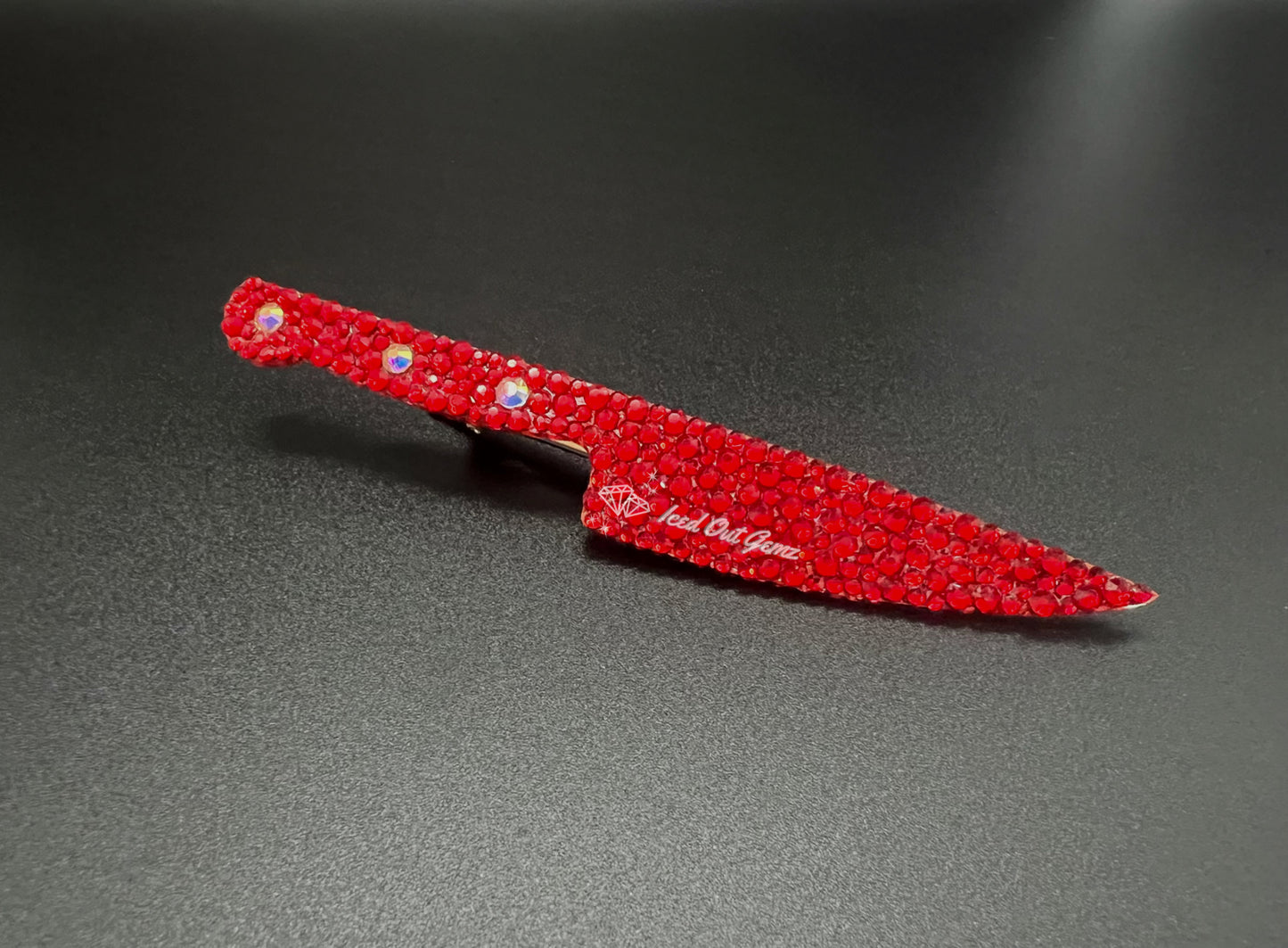 Rhinestone Knife Hair Clip