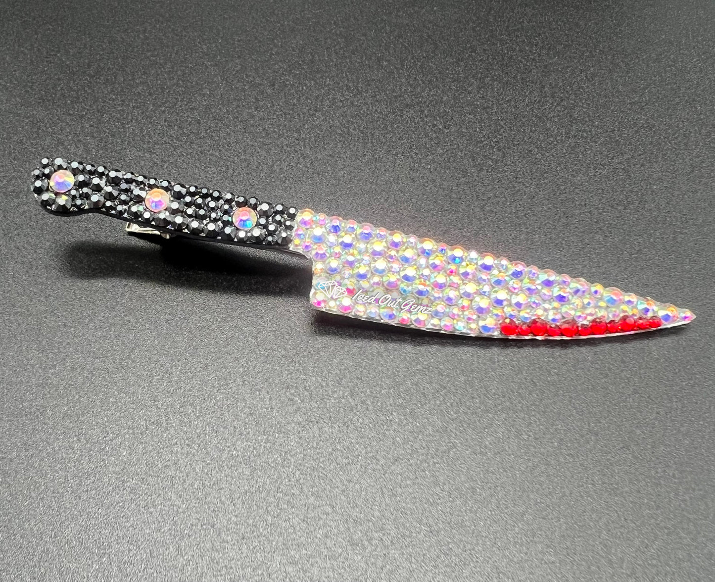 Rhinestone Knife Hair Clip
