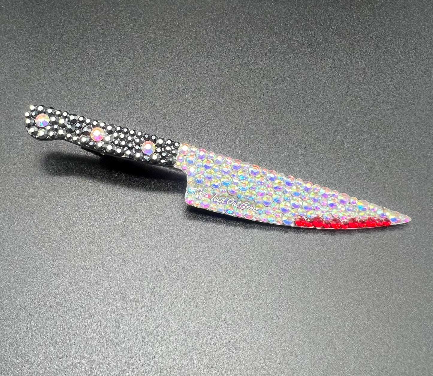 Rhinestone Knife Hair Clip